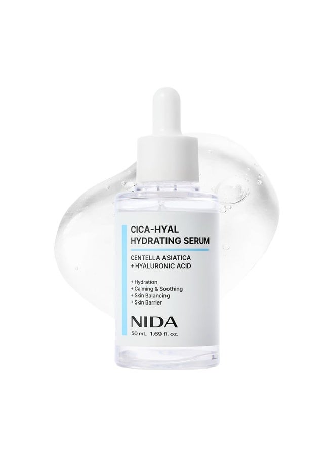 نيدا NIDA Centella Hydrating Serum | Centella Asiatica, Hyaluronic Acid | Hydration, Calming & Soothing, Skin Balancing, Skin Barrier | 1.69 fl. oz., 50ml (Updated) - Image 1